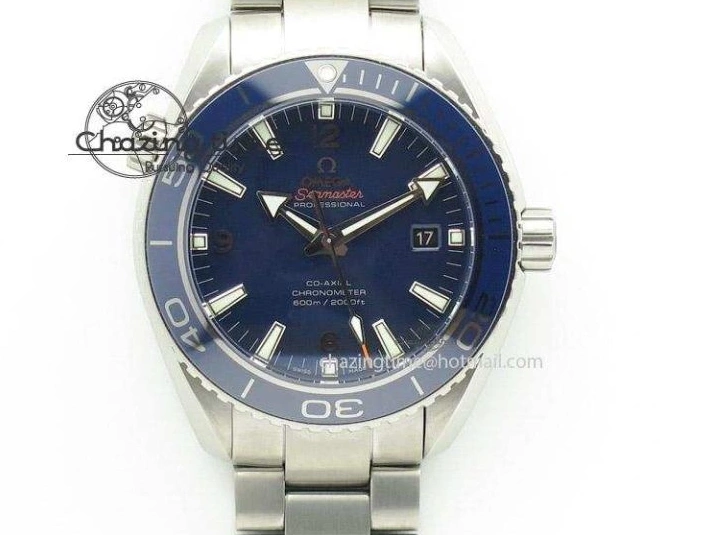 0808 Unique Speedmaster ’57 Co-Axial OMF 1:1 Best Edition White Dial Blue Markers A9300 (Free Leather Strap) 8132